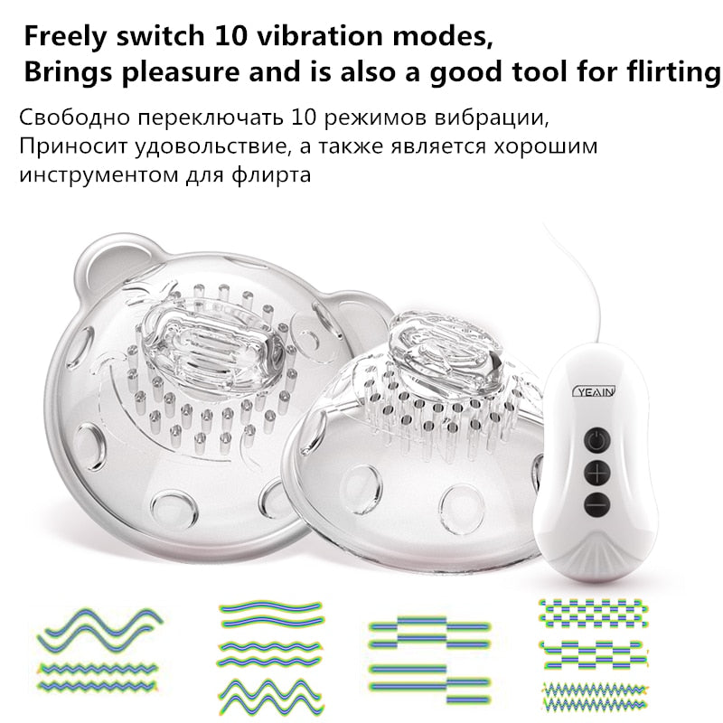 Vibrator for Women Nipple Stimulation, Tongue Lick, Nipple Suction Cups, Remote Control, Enlarge Breast Pump, Breast Massage Sex Toys