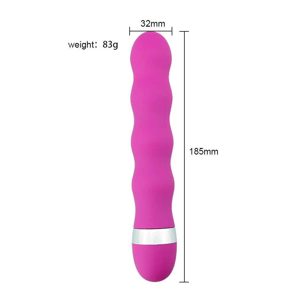 Multispeed G-Spot and Vagina Vibrator, Clitoris and Butt Plug, Anal Erotic Goods, Sex Toys for Women and Men, Female Dildo