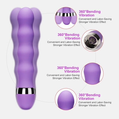 Multispeed G-Spot and Vagina Vibrator, Clitoris and Butt Plug, Anal Erotic Goods, Sex Toys for Women and Men, Female Dildo