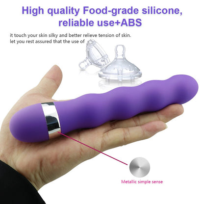 Multispeed G-Spot and Vagina Vibrator, Clitoris and Butt Plug, Anal Erotic Goods, Sex Toys for Women and Men, Female Dildo