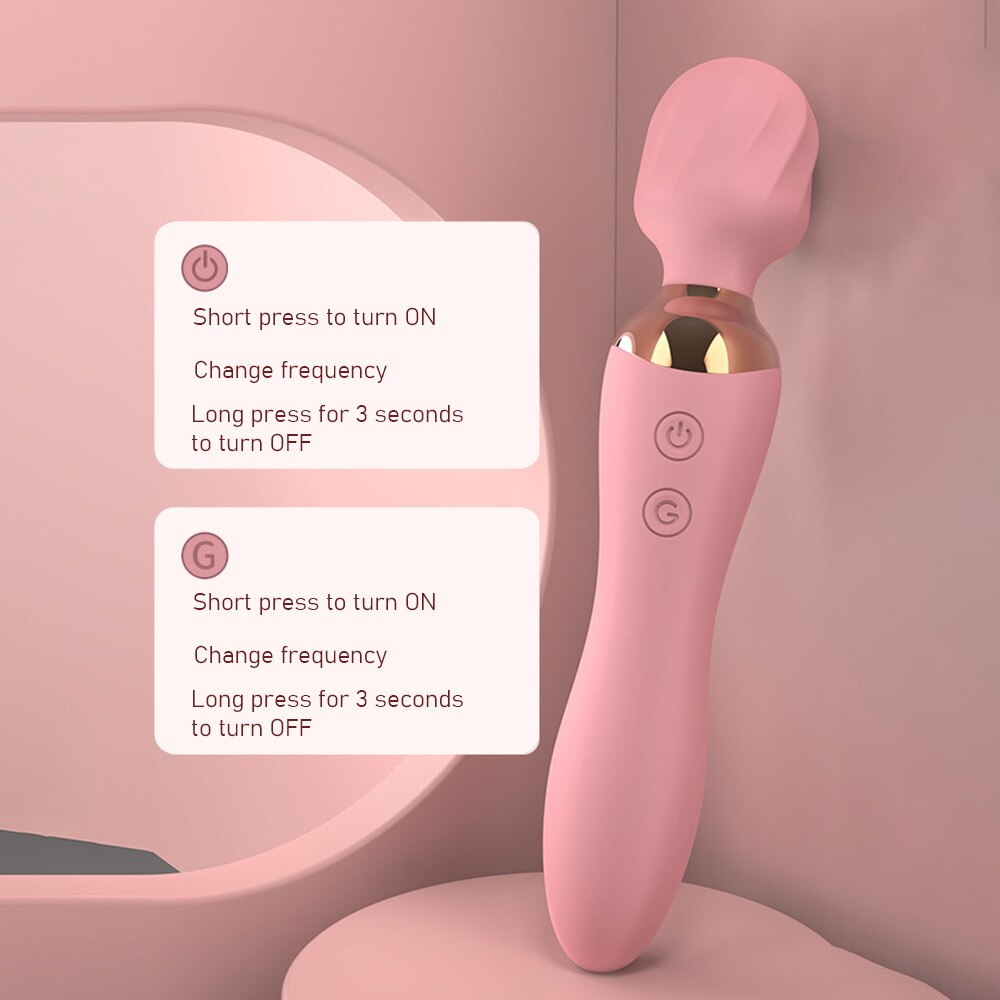 เครื่องสั่นสำหรับผู้หญิง Wand Av Stick Dildo Vibrator เซ็กซ์ทอยสำหรับผู้หญิงผู้ใหญ่ของเล่น Clitoris Stimulator G Spot Massager เซ็กซี่สินค้า