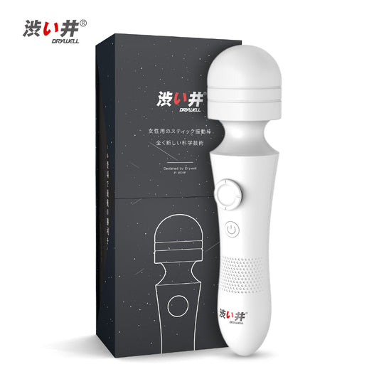 Drywell/涉井 Powerful Wand Vibrator, Linear Speed-up Tech Massager, 3 Intensities, 6 Frequencies, Sex Toys for Women