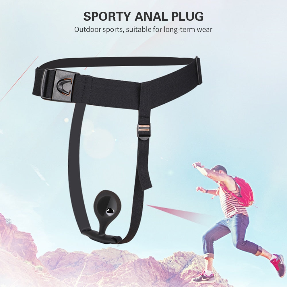 Wearable Anal Plug with Built-in Steel Ball Butt Plug Anal Toys Female Masturbation Tool Prostate Stimulator Sex Toys for Women
