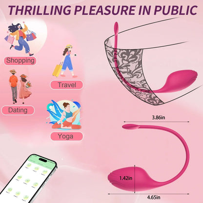 Wireless APP Control Insert Vagina Vibration Massage Clitoral Stimulation Wearable Vibrator G Spot Masturbation Female Sex Toys