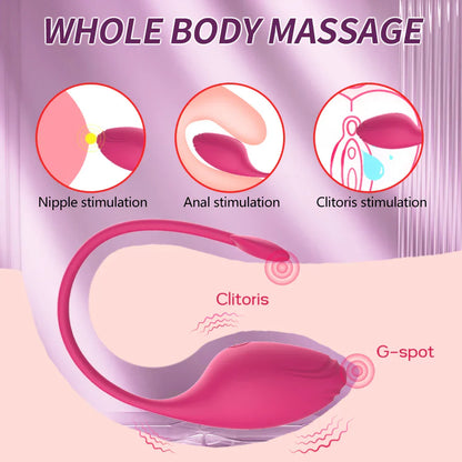 Wireless APP Control Insert Vagina Vibration Massage Clitoral Stimulation Wearable Vibrator G Spot Masturbation Female Sex Toys