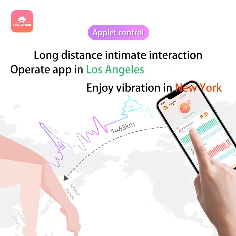 Wireless Bluetooth G-Spot Dildo Vibrator for Women - App Remote Control Wearable Vibrating Egg Clit Panties Sex Toy for Adults