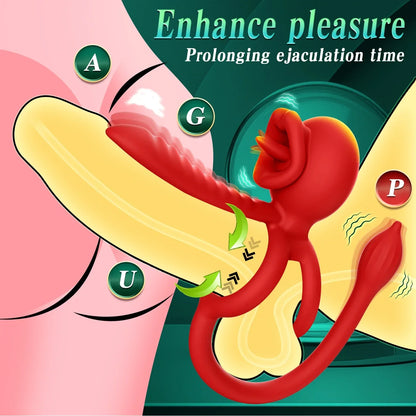 Wireless Penis Vibrator, Semen Lock Ring, Ejaculation Delay Massager, Remote Control Dick Masturbator, Cock Rings, Sex Toys For Men