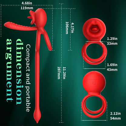Wireless Penis Vibrator, Semen Lock Ring, Ejaculation Delay Massager, Remote Control Dick Masturbator, Cock Rings, Sex Toys For Men