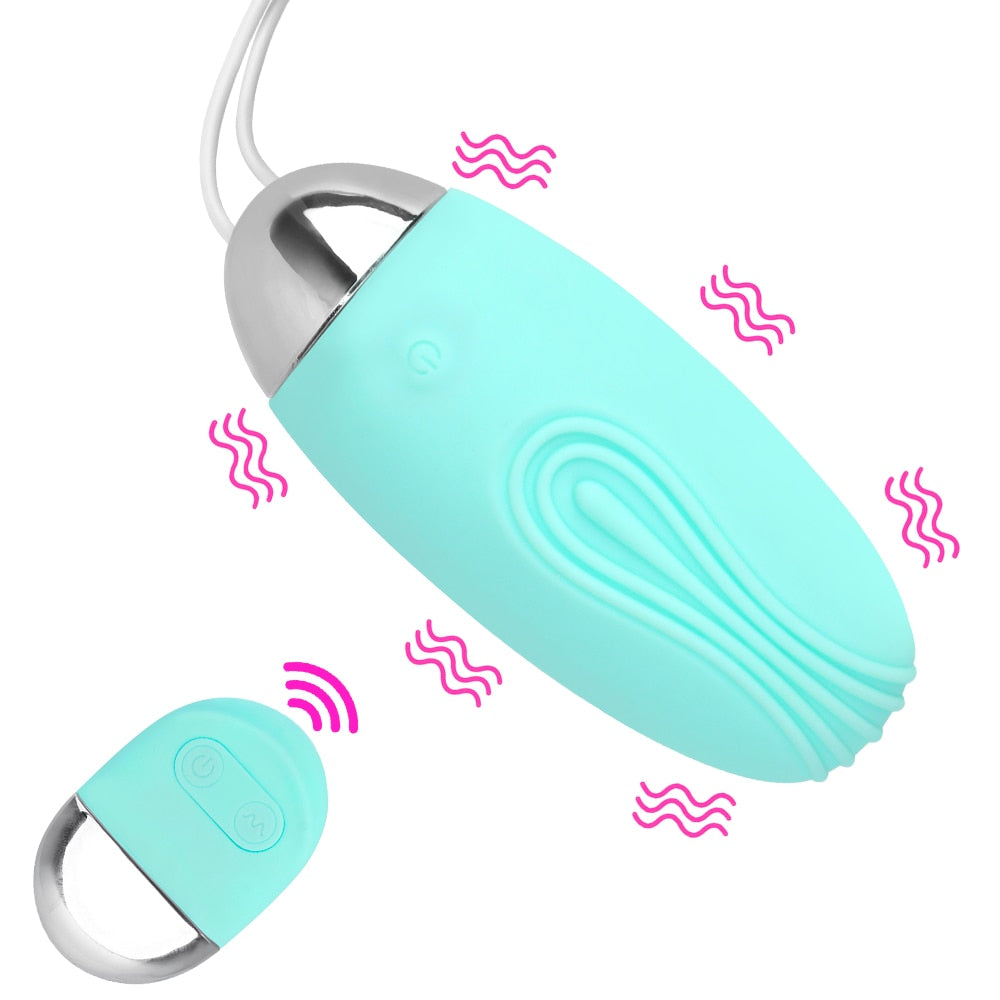 Wireless Remote Control 10-Frequency Jump Egg Vibrator USB Charging Sex Toys for Women Clitoris G-Spot Stimulating Vagina Massager