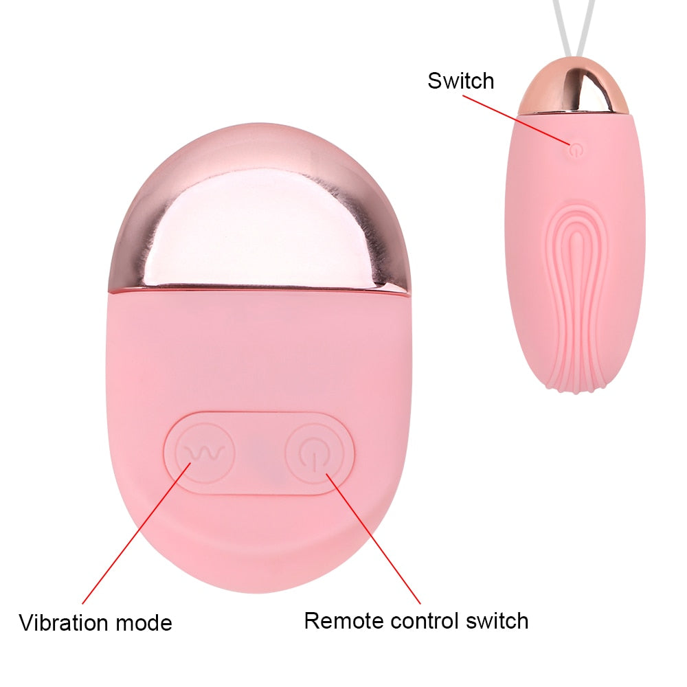 Wireless Remote Control 10-Frequency Jump Egg Vibrator USB Charging Sex Toys for Women Clitoris G-Spot Stimulating Vagina Massager