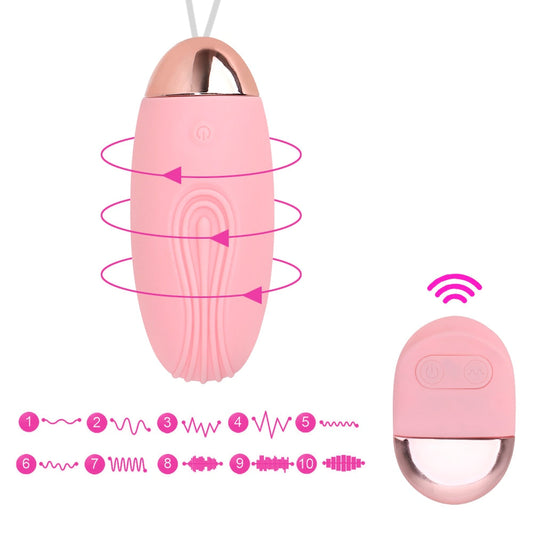 Wireless Remote Control 10-Frequency Jump Egg Vibrator USB Charging Sex Toys for Women Clitoris G-Spot Stimulating Vagina Massager
