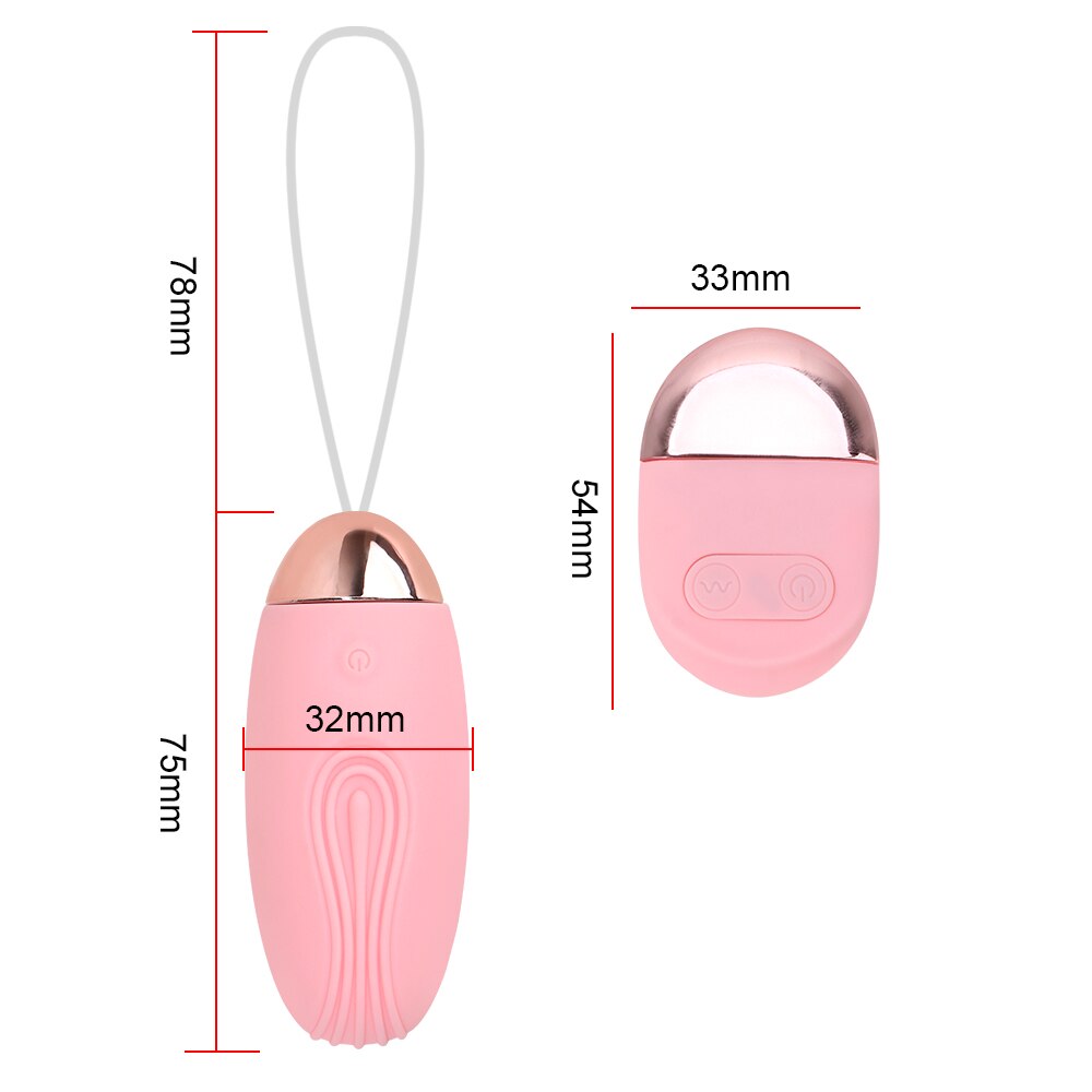 Wireless Remote Control 10-Frequency Jump Egg Vibrator USB Charging Sex Toys for Women Clitoris G-Spot Stimulating Vagina Massager
