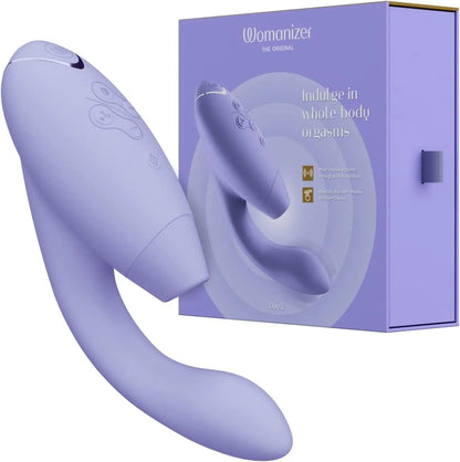 Womanizer Duo 10 Sucking Vibration Modes & 14 Intensity Levels Sex Toy for Clitoral and G-spot Stimulation IPX7 Magnetic Charging