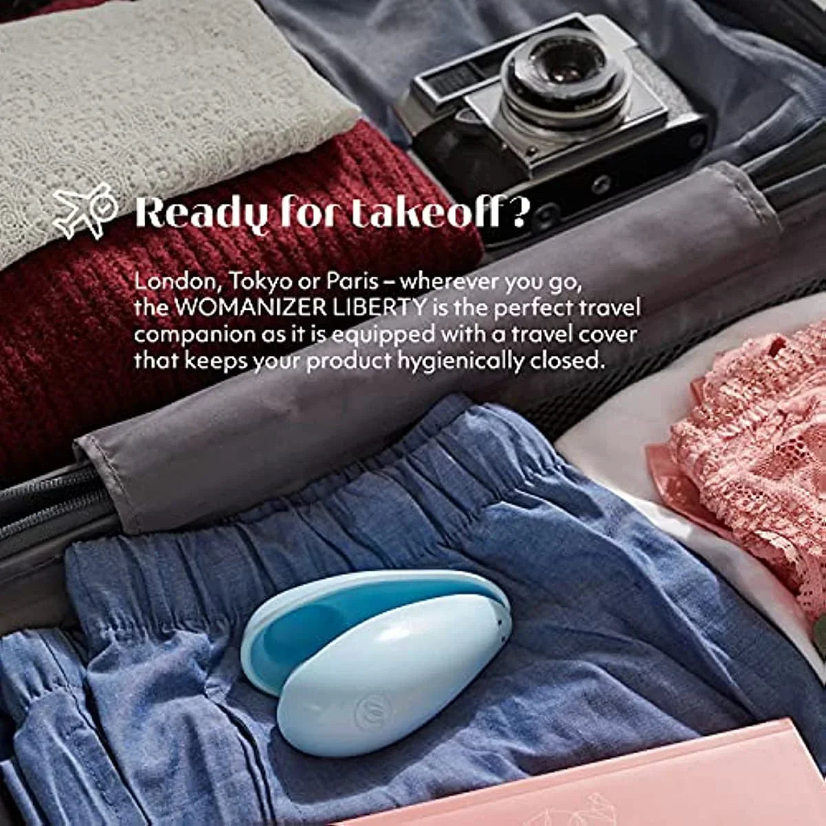 Womanizer Liberty Clitoral Sucking Vibrator Clitoral Sucking Toy for Women 6-Frequency Clitoral Orgasm Stimulation Massager