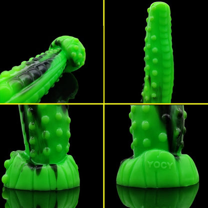 YOCY Realistic Tiger Dildos Silicone Animal Dick Penis Bumpy Little Pump Massage Gay Toys Butt Plug Sex Toys for Women Adult Toy