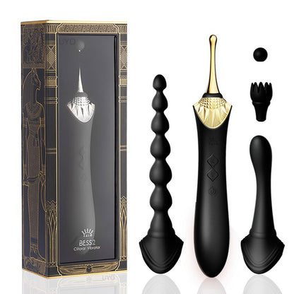 ZALO BESS 2.0 G-Spot Vibrator - Clitoral Stimulator with Dual Motors and USB Charging - Retro Massager Adult Sex Toy for Women