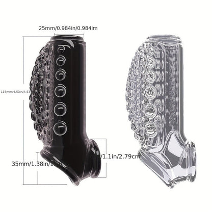 Unique Crystal Dildo Cover - Non-Electric. Solid Color Novelty Sex Accessory For Couples