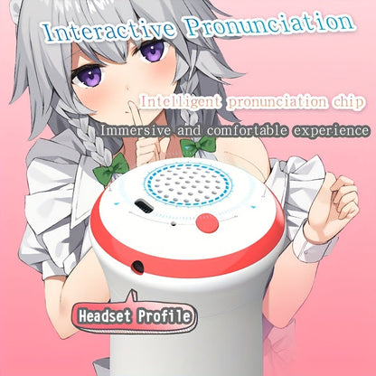 Men's Automatic Sucking Masturbator. Experience Real Vagina. 4-Frequency Stretch + 4-Frequency Sucking Mode/10-Frequency Vibrating Vocalization. Men's Jet Cup For Training Massage Penis