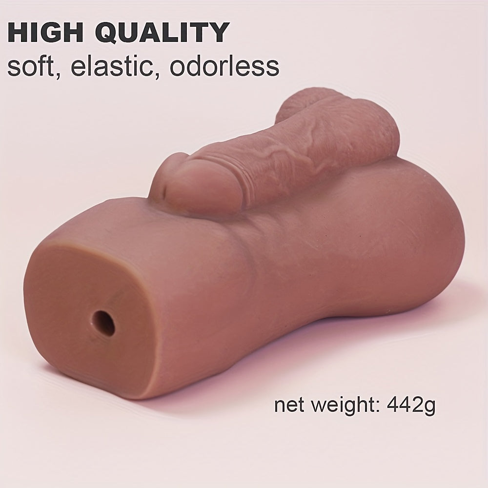 Realistic Silicone Pocket Pussy Male Masturbator - Textured Tight Vagina for Enhanced Stimulation. Safe & Skin-Friendly Adult Sex Toy for Men