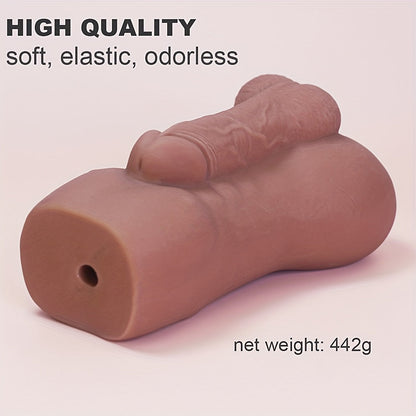 Realistic Silicone Pocket Pussy Male Masturbator - Textured Tight Vagina for Enhanced Stimulation. Safe & Skin-Friendly Adult Sex Toy for Men