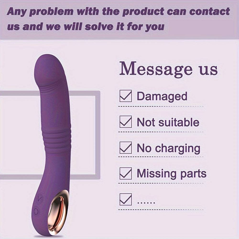 USB Rechargeable Dual Function Adult Toy: 10 Vibration and Stimulation Modes. Realistic Silicone Design. Suitable for Women and Couples