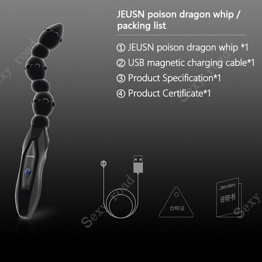 Anal vibrator sex toys for women, silicone USB charging anal beads, male prostate massage anal balls, gay prostate anal toy