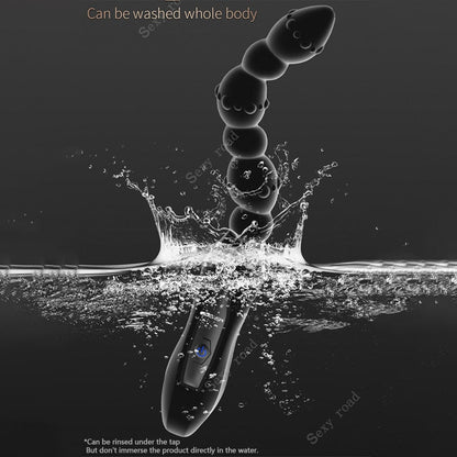Anal Vibrator sex toys for women, silicone USB charging anal beads, male prostate massage anal balls, gay prostate anal toy