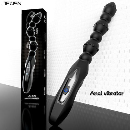 Anal vibrator sex toys for women, silicone USB charging anal beads, male prostate massage anal balls, gay prostate anal toy