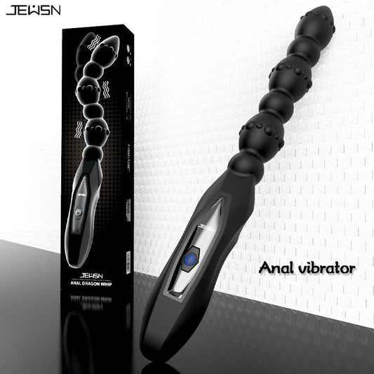 Anal vibrator sex toys for women, silicone USB charging anal beads, male prostate massage anal balls, gay prostate anal toy