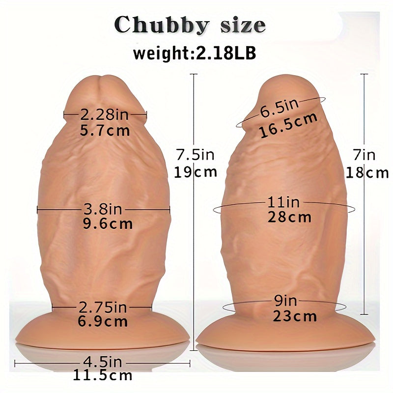 Extra-Large 7.5" Silicone Anal Dildo With Strong Suction Cup - Thick, No Balls For Deep Stretch & Pleasure - Waterproof, Latex-Free Adult Sex Toy For Experienced Men And Women - Anal Sex Toy For Men, Big Dildoes For Women