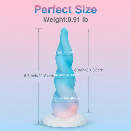 Huge Thick Monster Dildo for Women - 8.6 Inch Realistic Fantasy Big Silicone Anal Dildo with Strong Suction Cup for Hands-Free Play. Soft G Spot Prostate Massager Adult Sex Toys for Female and Couples