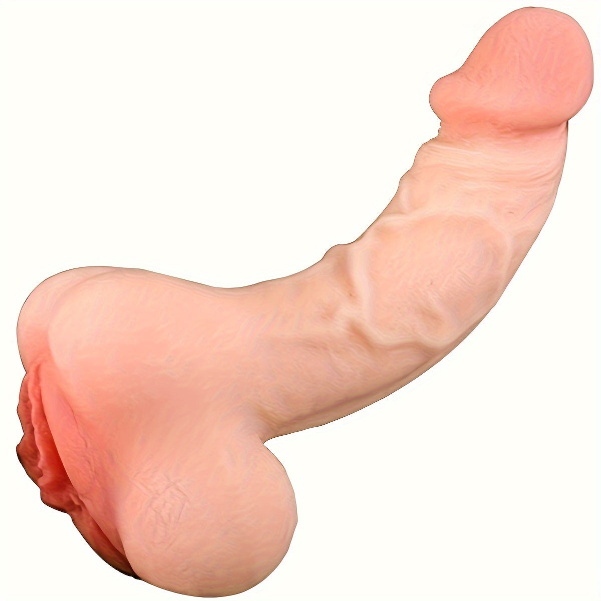 2 In 1 Dildo Realistic Vagina Pocket Pussy Masturbator Adult Sex Toys. Unisex Masturbators Dildos Ass Sex Toy With Vivid Penis Sleeve Extender For Male Women Couple