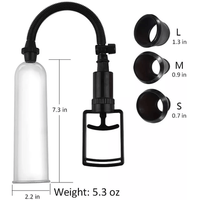 Manual Vacuum Penis Enlarger Penis Vacuum Pump - Penis Trainer Male Sex Toys for Penis Enlargement and Erection Improvement - with Penis Ring