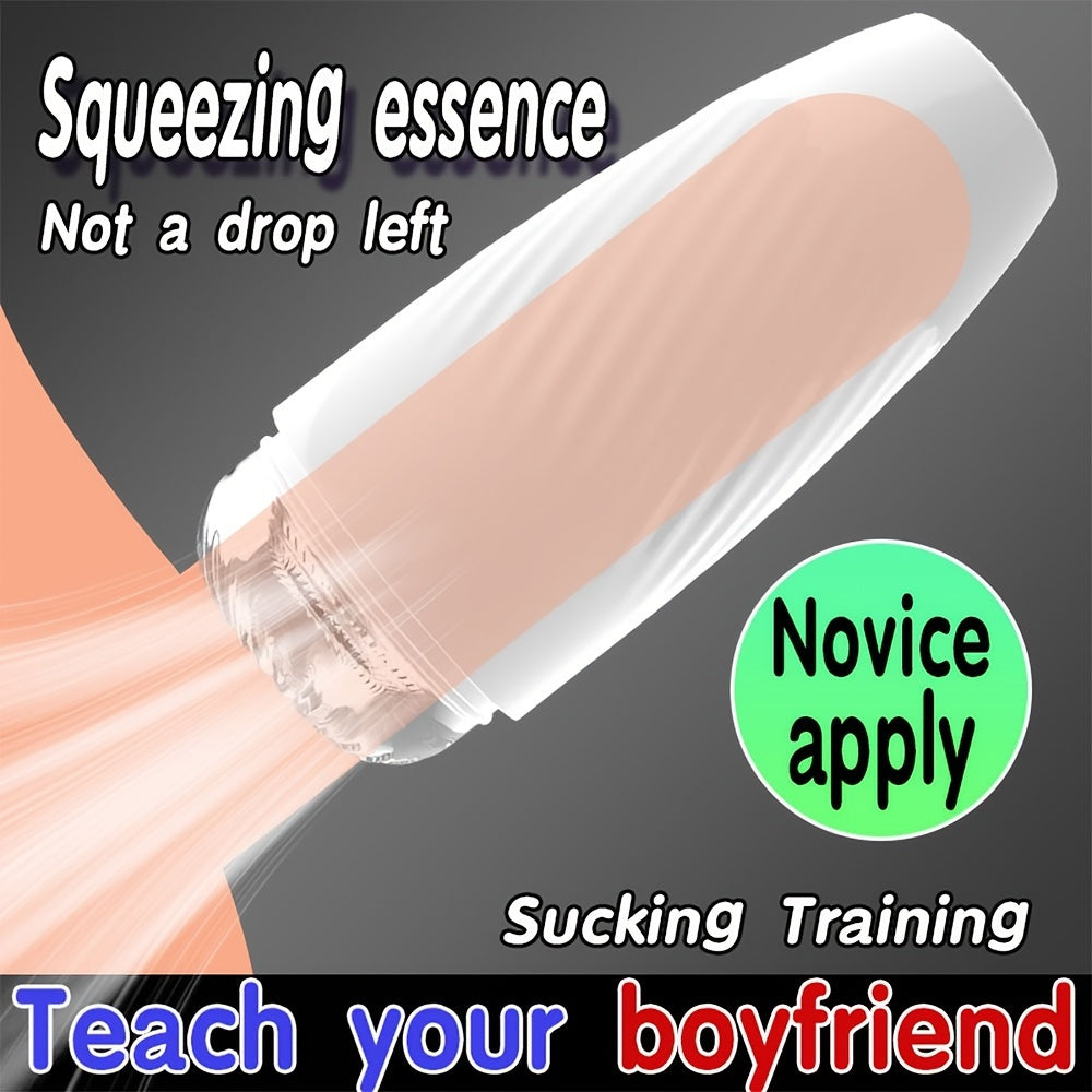 Male Masturbation Cup, Soft Vagina Sex Toy, Transparent Vagina Adult Endurance Training, Adult Products, Vacuum Pocket Cup for Men