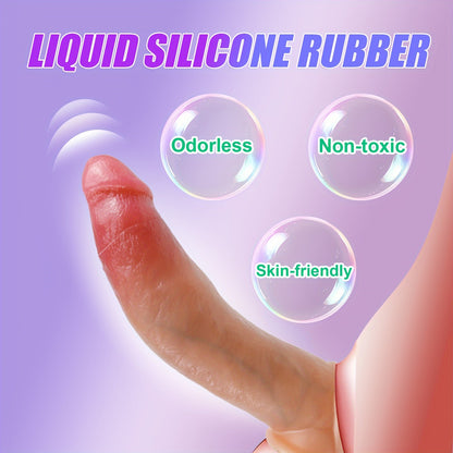 5.9-Inch Silicone Pteranodon Cock Sleeve - Waterproof. Non-Latex. Reusable. Realistic Textured Penis Extension. Elastic. Body Safe. for Men and Couples - No Electricity or Battery Needed