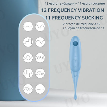 Clitoral vibrator for women, 2-in-1 clitoral vibrator sex toy