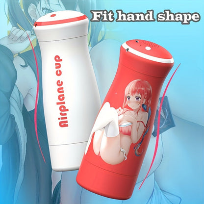 Men's Automatic Sucking Masturbator. Experience Real Vagina. 4-Frequency Stretch + 4-Frequency Sucking Mode/10-Frequency Vibrating Vocalization. Men's Jet Cup For Training Massage Penis