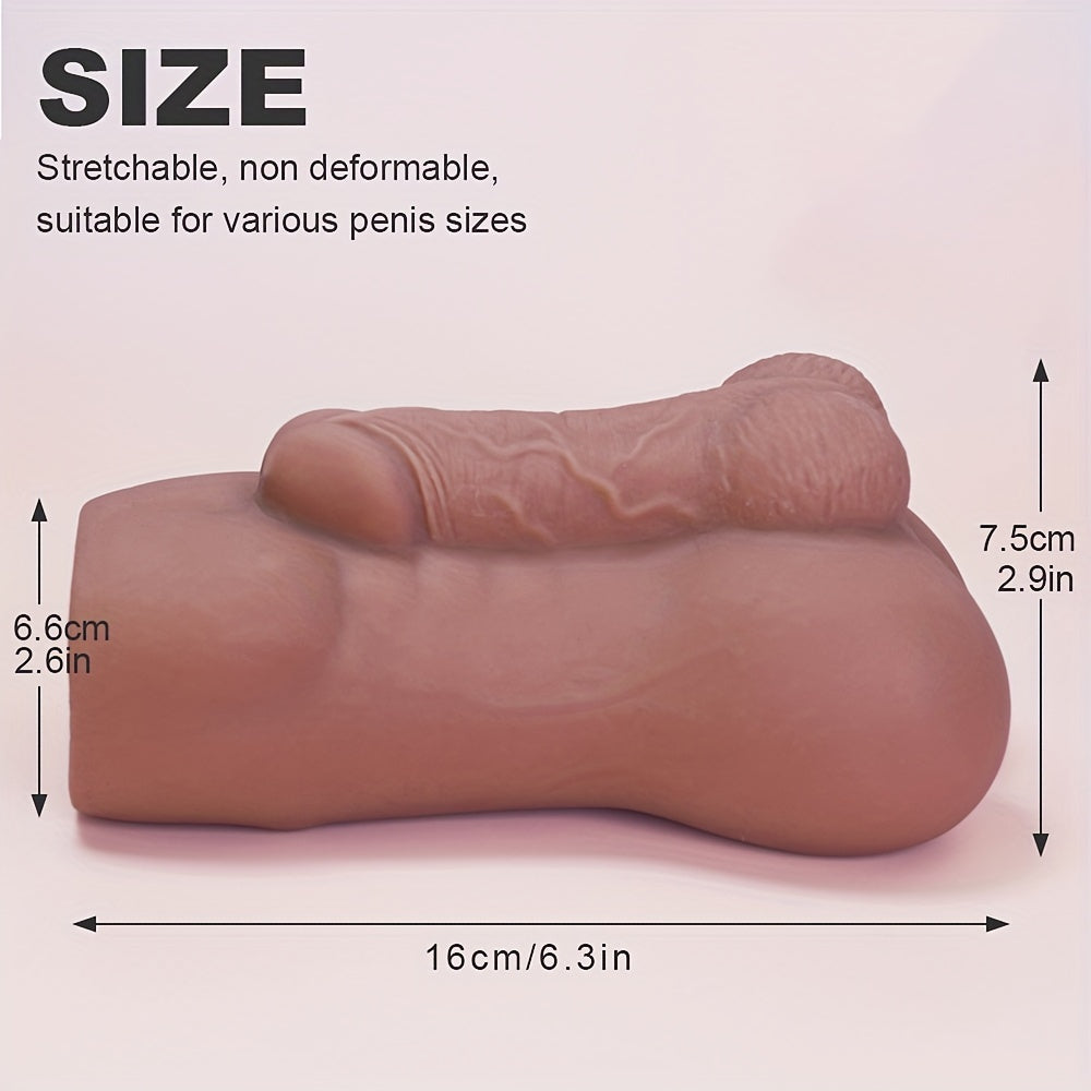 Realistic Silicone Pocket Pussy Male Masturbator - Textured Tight Vagina for Enhanced Stimulation. Safe & Skin-Friendly Adult Sex Toy for Men