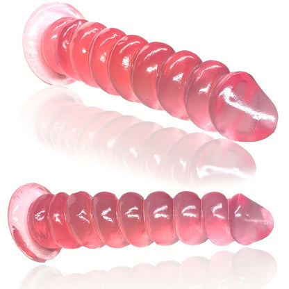Unisex Soft & Flexible Silicone Dildos. Sexy Erogenous Stimulation Hands Free Masturbating Accessories For Men's & Women's Pleasure