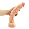 12 INCH Liquid Silicone Realistic Dildo Skin Feeling Huge Penis Suction