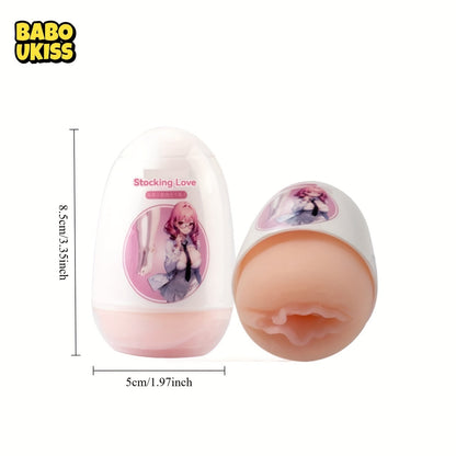 Adult Sex Toy: TPE Material. Portable Airplane Egg for Men's Pleasure