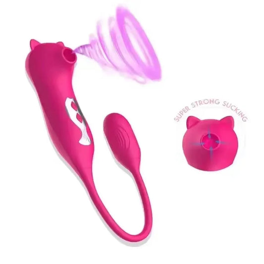 Powerful clitoral-sucking vibrator, rechargeable, for female masturbation, G-spot egg.
