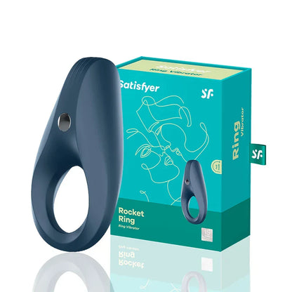 Satisfyer Rocket Cock Ring Vibrator: Delay Ejaculation Rings for Men, 10-Frequency Vibration Silicone Penis Ring