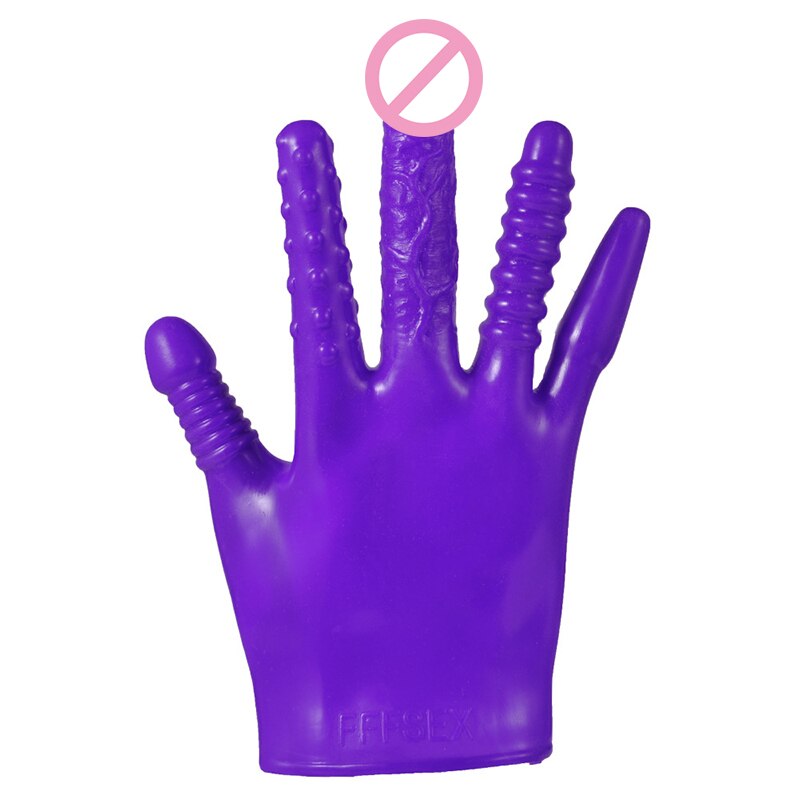 Sex Gloves Fingering Dildo Masturbation Erotic Vagina Stimulator Self-comforting Breast Nipple Massage BDSM Sexy Toys for Couples